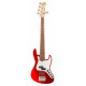 SADOWSKY MetroExpress 21-Fret Hybrid P/J Bass, Morado, 5-String (Candy Apple Red Metallic)