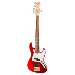 SADOWSKY MetroExpress 21-Fret Hybrid P/J Bass, Morado, 5-String (Candy Apple Red Metallic)