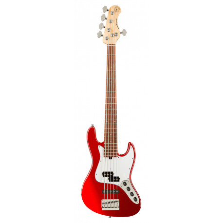 SADOWSKY MetroExpress 21-Fret Hybrid P/J Bass, Morado, 5-String (Candy Apple Red Metallic)