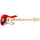 SADOWSKY MetroExpress 21-Fret Vintage J/J Bass, Maple, 5-String (Candy Apple Red Metallic)