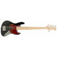 SADOWSKY MetroExpress 21-Fret Hybrid P/J Bass, Maple, 5-String (Solid Black High Polish)