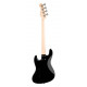SADOWSKY MetroExpress 21-Fret Hybrid P/J Bass, Maple, 4-String (Solid Black High Polish)