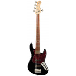 SADOWSKY MetroExpress 21-Fret Vintage J/J Bass, Morado, 5-String (Solid Black High Polish)