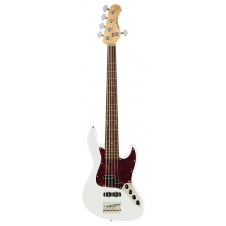 SADOWSKY MetroExpress 21-Fret Hybrid P/J Bass, Morado, 5-String (Olympic White High Polish)
