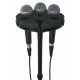 GATOR FRAMEWORKS GFW-MIC-6TRAY Multi Microphone Tray Holds 6 Microphones