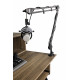 GATOR FRAMEWORKS GFWMICBCBM2000 Desktop Mic Boom Stand