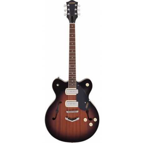 GRETSCH G2622-P90 STREAMLINER CENTER BLOCK DOUBLE-CUT P90 WITH V-STOPTAIL HAVANA BURST