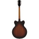 GRETSCH G2622-P90 STREAMLINER CENTER BLOCK DOUBLE-CUT P90 WITH V-STOPTAIL HAVANA BURST