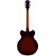 GRETSCH G2622-P90 STREAMLINER CENTER BLOCK DOUBLE-CUT WITH V-STOPTAIL CLARET BURST