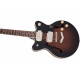 GRETSCH G2655-P90 STREAMLINER CENTER BLOCK JR. DOUBLE-CUT P90 WITH V-STOPTAIL BROWNSTONE