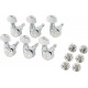 FENDER LOCKING MACHINE HEADS FOR STRATOCASTER/TELECASTER ALL SHORT POST CHROME
