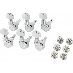 FENDER LOCKING MACHINE HEADS FOR STRATOCASTER/TELECASTER ALL SHORT POST CHROME