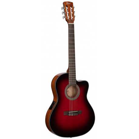 CORT Jade E Nylon (Burgundy Red Burst)
