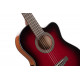 CORT Jade E Nylon (Burgundy Red Burst)