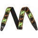 FENDER STRAP NEON MONOGRAMMED GREEN ORANGE