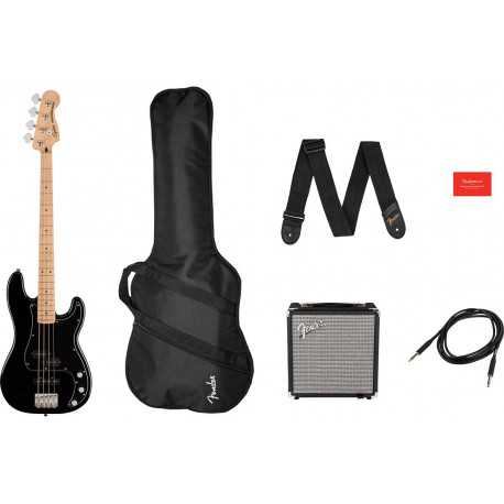 SQUIER by FENDER AFFINITY SERIES PJ BASS START PACK BLACK