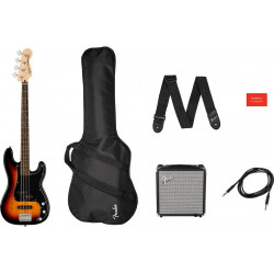 SQUIER by FENDER AFFINITY SERIES PJ BASS START PACK 3-COLOR SUNBURST
