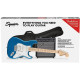 SQUIER by FENDER AFFINITY SERIES STRAT PACK HSS LAKE PLACID BLUE
