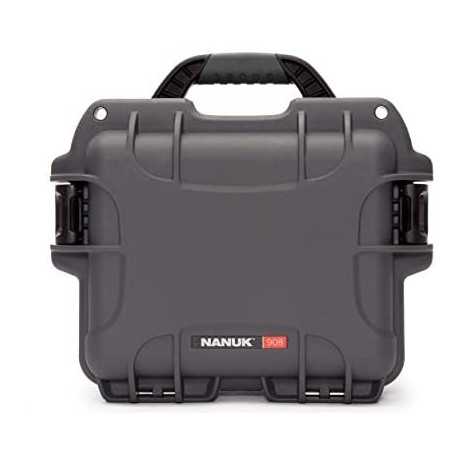 NANUK CASE 908 W/FOAM GRAPHITE