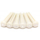 GRAPH TECH PP-1142-00 TUSQ Bridge Pins Martin Style 2mm White / Mother-Of-Pearl Dot (6 Pcs)