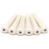 GRAPH TECH PP-1122-00 TUSQ Bridge Pins Martin Style 2mm White / Black Dot (6 Pcs)