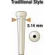 GRAPH TECH PP-1122-00 TUSQ Bridge Pins Martin Style 2mm White / Black Dot (6 Pcs)