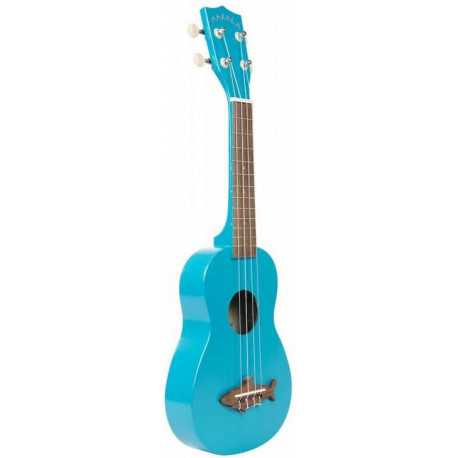 KALA MAKALA SHARK SOPRANO MAKO BLUE UKULELE