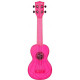 KALA WATERMAN FLUORESCENT PINK SOPRANO UKULELE