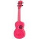 KALA WATERMAN FLUORESCENT PINK SOPRANO UKULELE