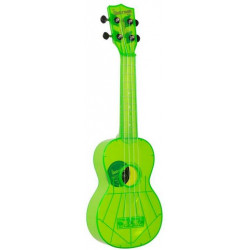 KALA WATERMAN FLUORESCENT GREEN SOPRANO UKULELE