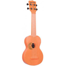 KALA WATERMAN FLUORESCENT ORANGE SOPRANO UKULELE
