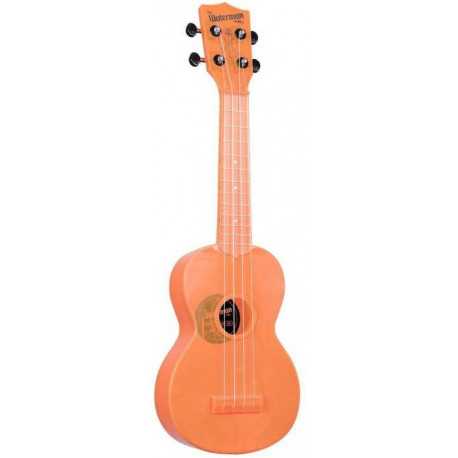 KALA WATERMAN FLUORESCENT ORANGE SOPRANO UKULELE