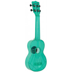 KALA WATERMAN FLUORESCENT BLUE SOPRANO UKULELE