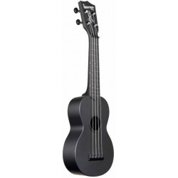 KALA WATERMAN MATTE BLACK SOPRANO UKULELE