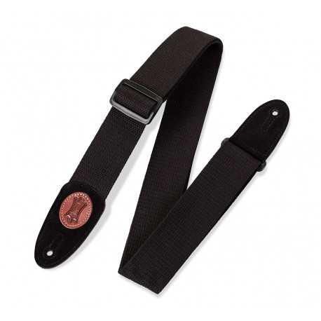 LEVY'S MSSC8-BLK CLASSICS SERIES COTTON GUITAR STRAP (BLACK)