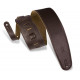 LEVY'S M4GF-DBR CLASSICS SERIES PADDED GARMENT LEATHER BASS STRAP (DARK BROWN)