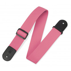LEVY'S M8POLY-PNK CLASSICS SERIES POLYPROPYLENE GUITAR STRAP (PINK)