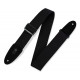 LEVY'S MC8-BLK CLASSICS SERIES COTTON GUITAR STRAP (BLACK)