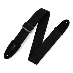 LEVY'S MC8-BLK CLASSICS SERIES COTTON GUITAR STRAP (BLACK)