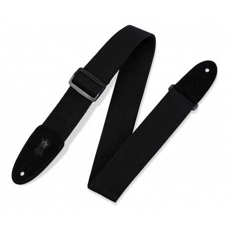 LEVY'S MC8-BLK CLASSICS SERIES COTTON GUITAR STRAP (BLACK)