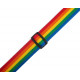 LEVY'S M8POLY-RNB CLASSICS SERIES POLYPROPYLENE GUITAR STRAP (RAINBOW)