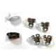 D'ADDARIO National Pick Variety Pack - Finger and Thumb Picks 6 Pack Stainless Steel