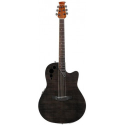 Ovation Applause AE44IIP-TBKF Mid Cutaway Trans BK Flame