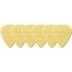 Graph Tech PQP-0088-V6 TUSQ Standard Pick .88mm Vintage (Warm) 6 Pack