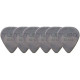 Graph Tech PQP-0100-G6 TUSQ Standard Pick 1mm Gray (Deep) 6 Pack