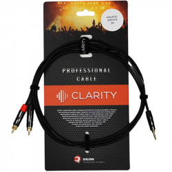 CLARITY MINIJACK-2XRCA-B/2M