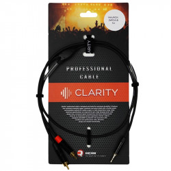 CLARITY MINIJACK-2XRCA-B/1M