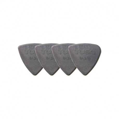Graph Tech PQP-0402-G4 TUSQ Bi-Angle Pick 2mm Gray (Deep) 4 Pack