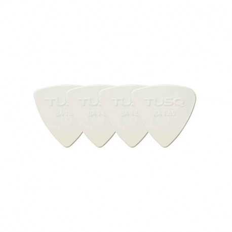 Graph Tech PQP-0401-W4 TUSQ Bi-Angle Pick 1mm White (Bright) 4 Pack