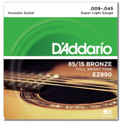 D'ADDARIO EZ890 85/15 BRONZE SUPER LIGHT (09-45)